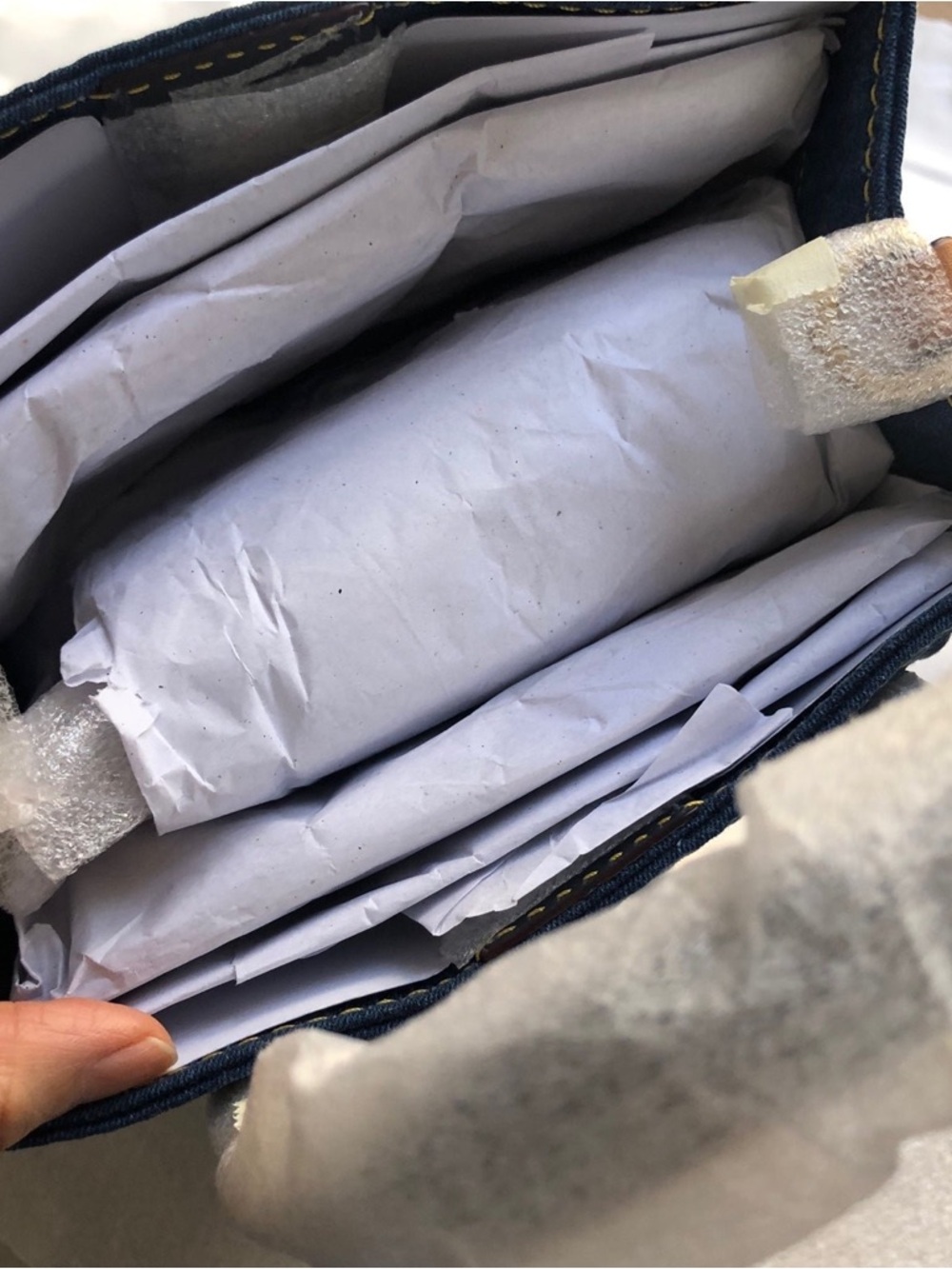 Coach Denim Field Tote 22 Authentic Signature Pattern - Picture 5 of 6